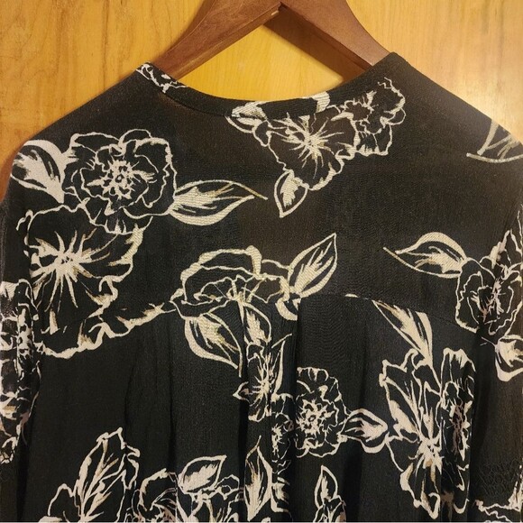 Free People Small Lost In You Printed Tunic Dress Floral Flowy High Neck Hippie - Picture 9 of 11